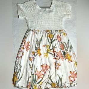 Torrid white top and flowered Plus size Summer dress 1X soft flowered plus size